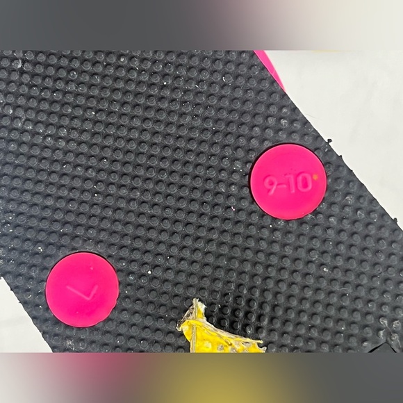 Kate Spade Kids Multicolor Flip Flops with Pink Bow - Picture 4 of 4